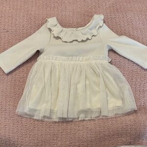 Cloud Island Cream Long Sleeve Dress